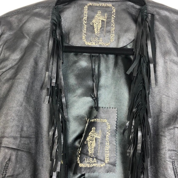 My tribe fringe leather jacket - Picture 2 of 5